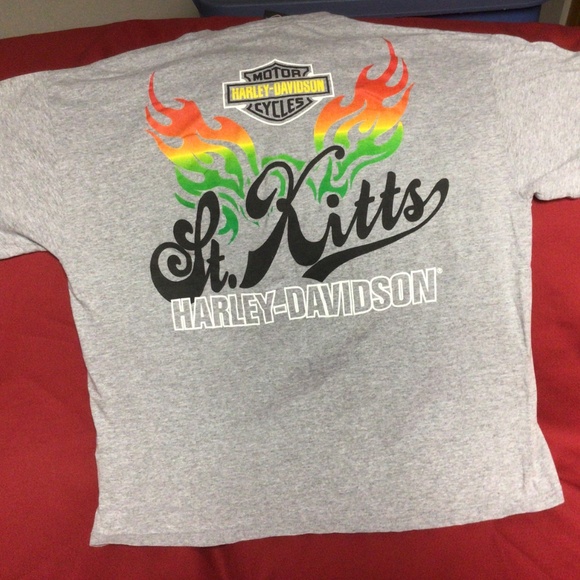 HARLEY-DAVIDSON St.Kitts tshirt - Picture 2 of 2